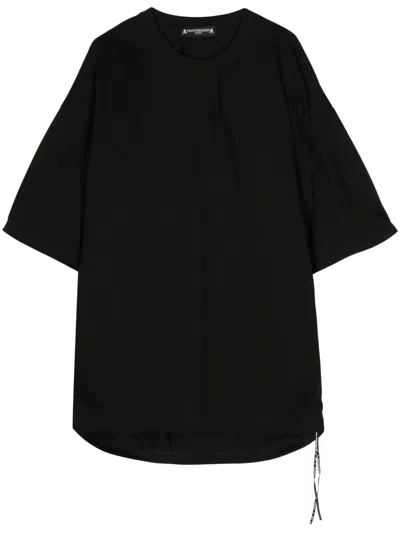 Mastermind Japan Metallic-effect Cotton T-shirt In Black