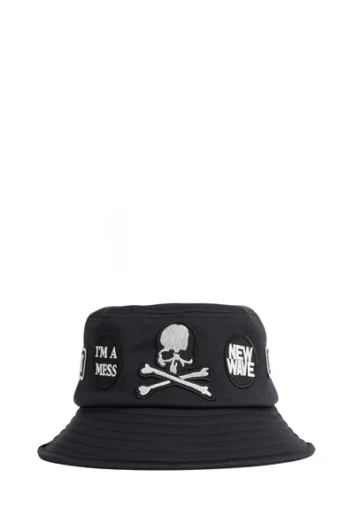 Mastermind Japan Mj Patched Bucket Hat In Black