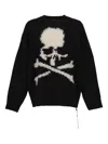 Mastermind Japan Mj Skull-crossbones Sweater In Black