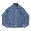 Mastermind Japan Monogram Denim Jacket In Blue