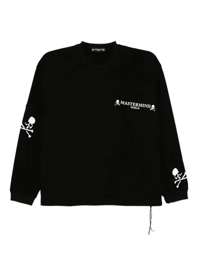 Mastermind Japan Multi-pocket Long-sleeves T-shirt In Black