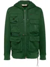 Mastermind Japan Multiple Cargo Pockets Hoodie In Green