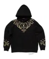Mastermind Japan Mw25s15-sw031-005 Ornament Hoodie In Black