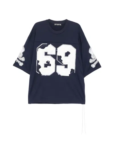 Mastermind Japan Number Skull Graphic T-shirt In Blue