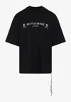 Mastermind Japan Skull-print Drawstring T-shirt In Black