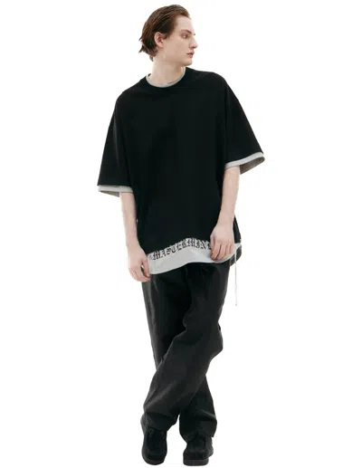Mastermind Japan Oversize Logo T-shirt In Black
