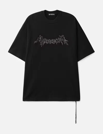 Mastermind Japan Oversized Glassbeaded Short Sleeve T-shirt In Black