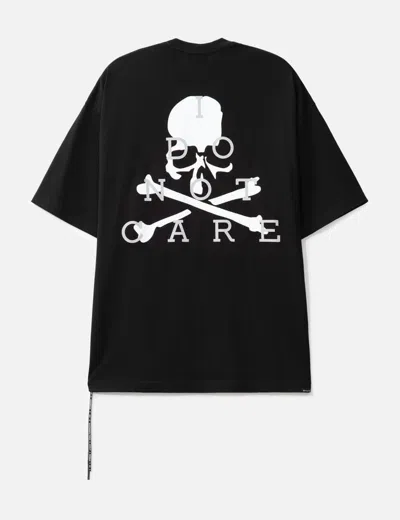 Mastermind Japan Oversized "i Do Not Care" Short Sleeve T-shirt In Black
