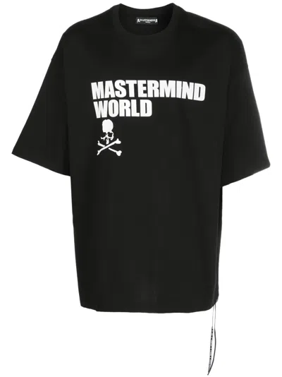 Mastermind Japan Oversized Logo-print T-shirt In Black