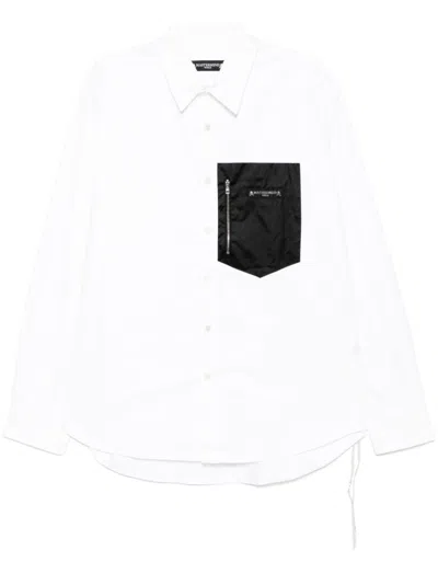 Mastermind Japan Patch-pocket Shirt In White