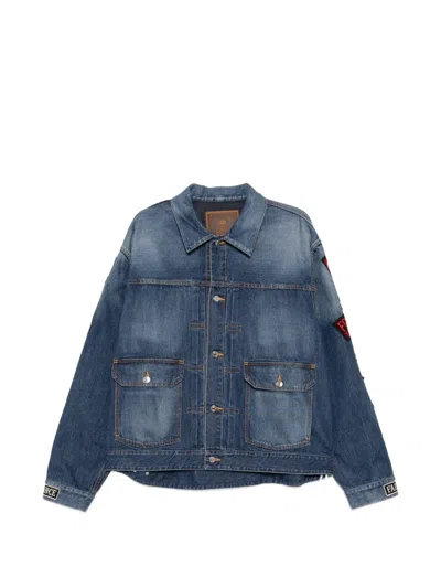 Mastermind Japan Patch-detail Denim Jacket In Blue