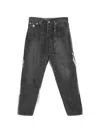 Mastermind Japan Patchwork Cotton Jeans In Gray