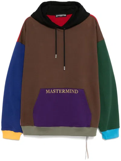 Mastermind Japan Patchwork Hoodie In Brown