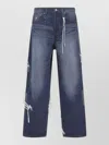 Mastermind Japan Mastermind World Patchwork Jacquard Straight Denim Pants In Blue