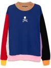 Mastermind Japan Patchwork Sweatshirt In Blue