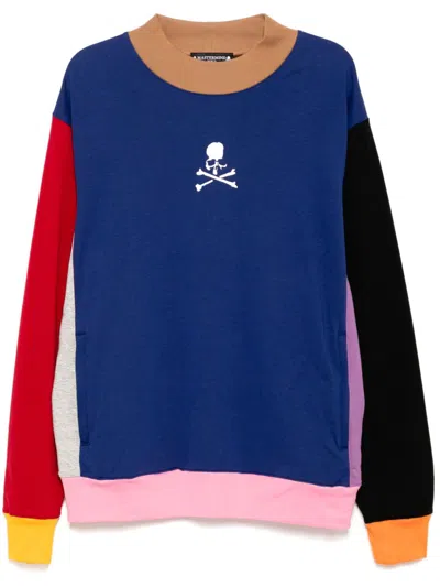 Mastermind Japan Patchwork Sweatshirt In Blue