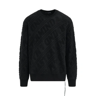 Mastermind Japan Pile Jacquard Sweatshirt In Black