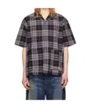 Mastermind Japan Plaid Shirt In Black
