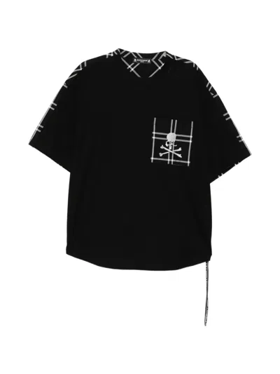 Mastermind Japan Plaid T-shirt In Black