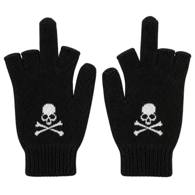 Mastermind Japan Printed Gloves In Black