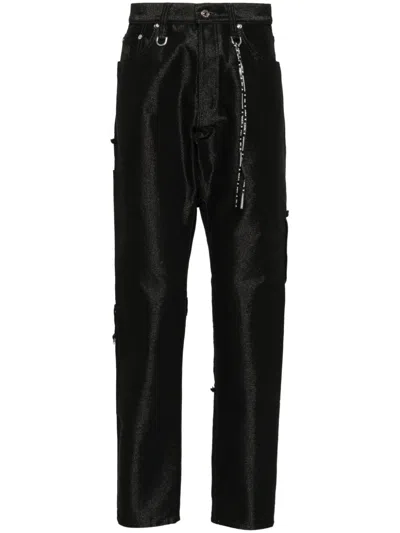 Mastermind Japan Puzzle Straight-leg Jeans In Schwarz