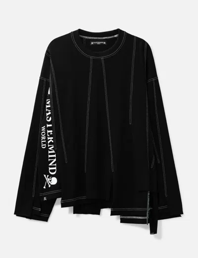 Mastermind Japan Boxy Fit Reconstructed Tee In Black