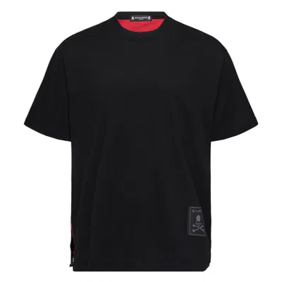 Mastermind Japan Regular Fit Back Layered Short Sleeve Tee In Black
