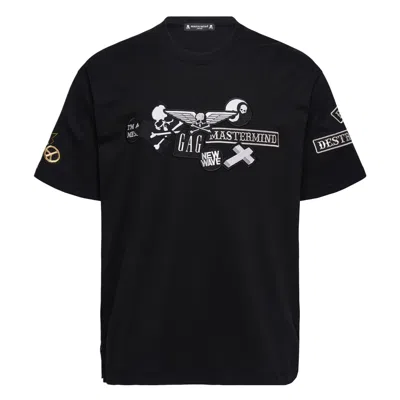 MASTERMIND JAPAN REGULAR FIT MULTI PATCHED T-SHIRT