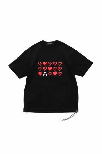 Mastermind Japan Regular Fit Puffed Heart Tee In Black