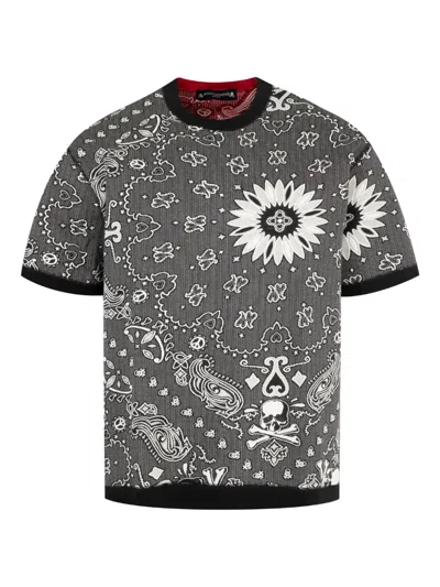 Mastermind Japan Reversible Short-sleeve T-shirt In Gray