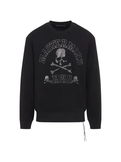 Mastermind Japan Rhinestone-embellished Skull-motif Sweatshirt In Black