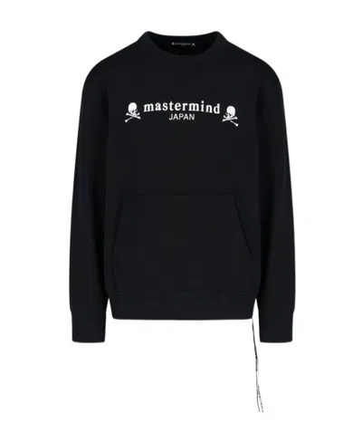 Mastermind Japan Round Neck Hoodie In Black