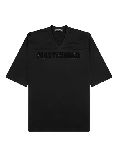 Mastermind Japan Sequin-embellished Skull T-shirt In Black