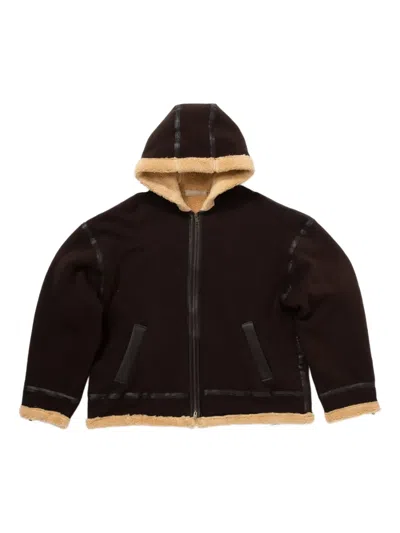 Mastermind Japan Shearling-trim Jacket In Black