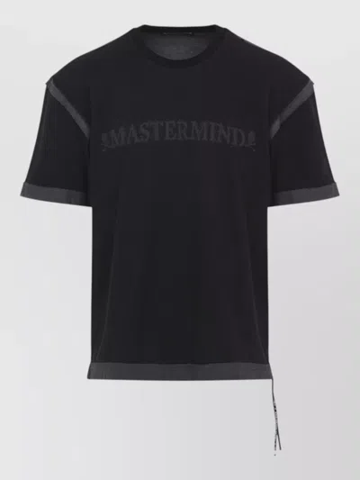 Mastermind Japan Short Sleeve T-shirt Graphic Print Drawstring In Black