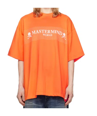 Mastermind Japan Short-sleeved T-shirt In Orange
