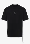 Mastermind Japan Side Panel Mini Short Sleeve Tee In Black