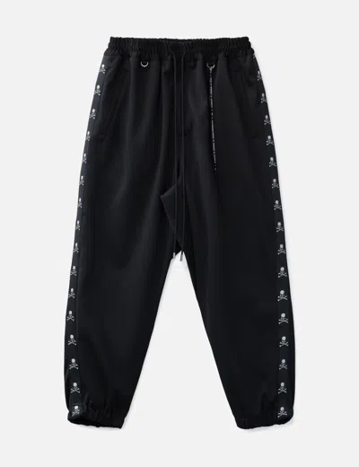 Mastermind Japan Side Taped Wide Track Pants In Black