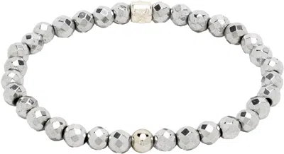 Mastermind Japan Silver Glass Beads Bracelet