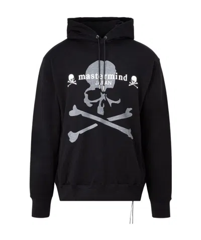 Mastermind Japan Skull And Bones Print Hoodie In Black