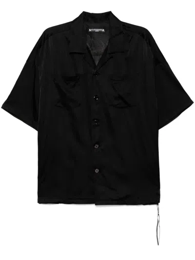Mastermind Japan Skull-embroidered Shirt In Black