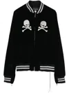 Mastermind Japan Skull-embroidered Track Jacket In Black