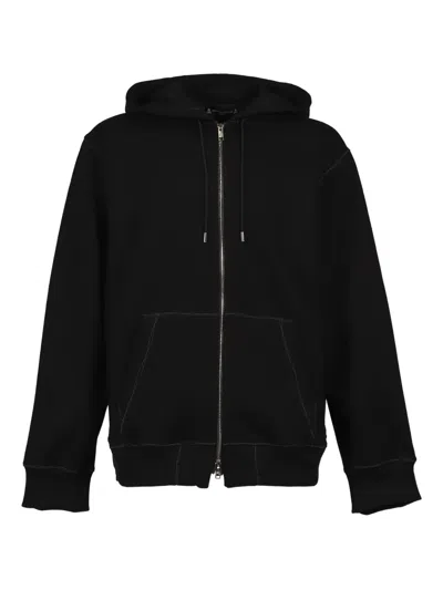 Mastermind Japan Skull-embroidered Zip-up Hoodie In Black