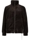 Mastermind Japan Skull-embroidered Zip-up Jacket In Brown