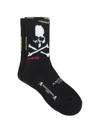 Mastermind Japan Skull Graphic Socks In Blue