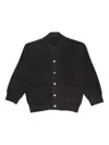 Mastermind Japan Skull Lounge Cardigan In Black