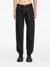 Mastermind Japan Skull-pattern Five-pocket Jeans In Black