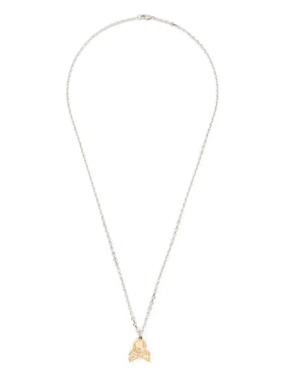 Mastermind Japan Skull-pendant Chain Necklace In Silver