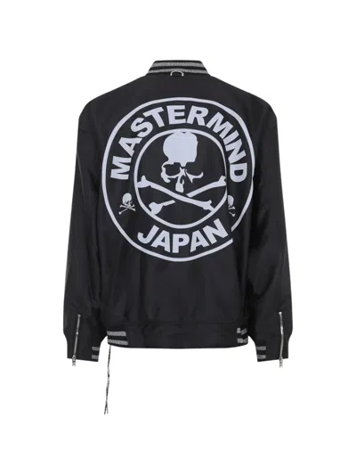 Mastermind Japan Skull Print Bomber Jacket In Black