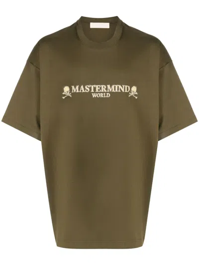 Mastermind Japan Skull-print Cotton T-shirt In Green